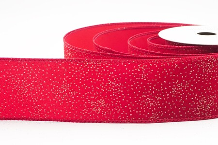 Licht bordeauxrood effen velourslint met glinsterend stofeffect_KW0476GC-8B-169